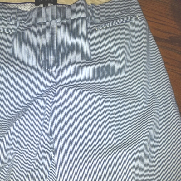 Ladies Talbots Crop Pants Size 10-- Blue/white - Picture 4 of 6